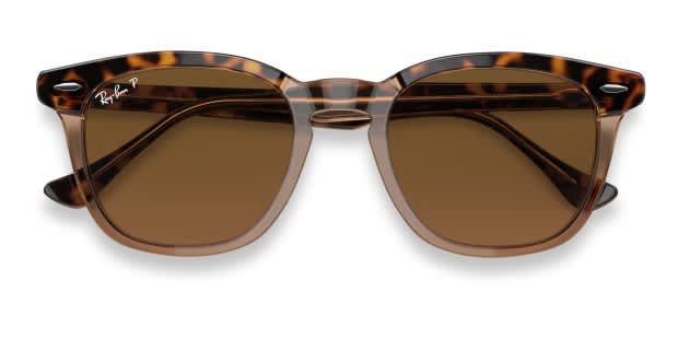 Ray-Ban RB2298 Hawkeye tortoise, clear, brown frame with brown