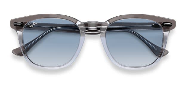 rayban RB 2298F グレー/ブルー サングラス Ray-Ban RB2298 Hawkeye gray, clear frame with clear gradient blue