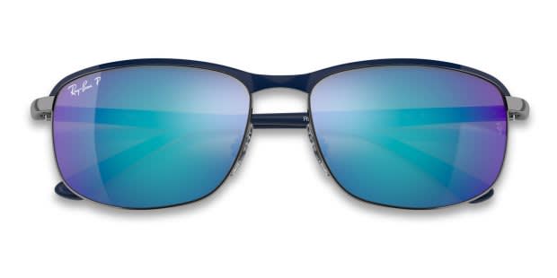 Ray-Ban RB3671CH blue , gunmetal frame with polarized grey
