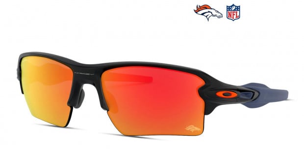 Oakley OO9188 Denver Broncos Flak 2.0 XL black frame with