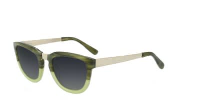 Ray BS1300 Gold w/Green Green glasses - Gold / Green - Angle View