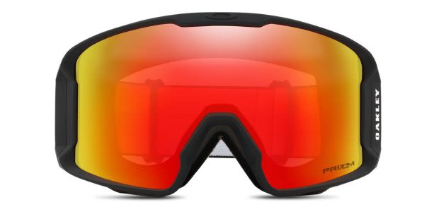 Oakley OO7070 Line Miner Prizm Snow Goggle w/Clip-On Black, Red