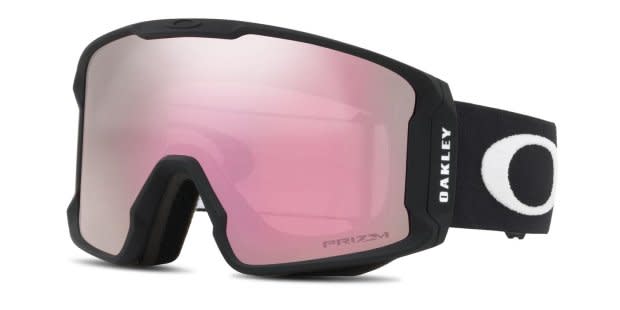 Oakley OO7070 Line Miner Prizm Snow Goggle w/Clip-On Black, Pink