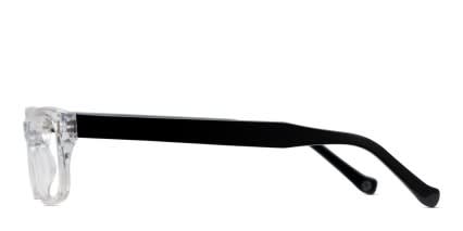 Muse M1367 Clear, Black glasses - Clear / Black - Side View