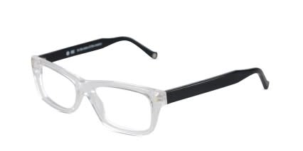 Muse M1367 Clear, Black glasses - Clear / Black - Angle View