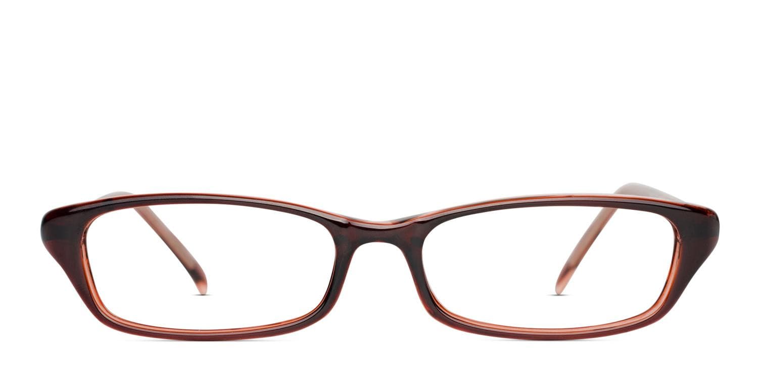 Alicia Brown glasses - Brown - Frontal View