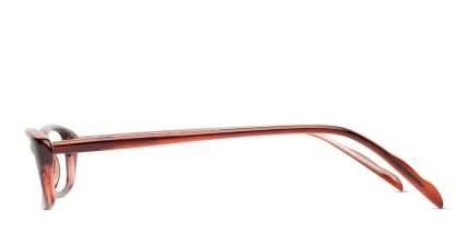 Alicia Brown glasses - Brown - Side View