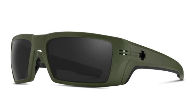 Spy Rebar ANSI Matte Green Prescription Sunglasses