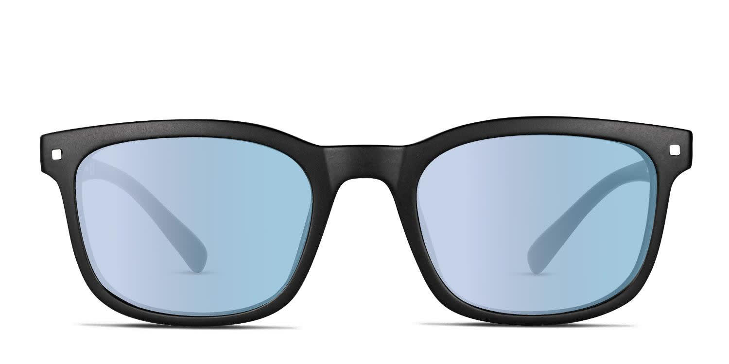 EnChroma® Grayson Indoor Color Blind Glasses Black, Blue glasses - Black / Blue - Frontal View