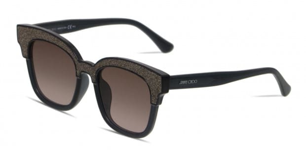Jimmy Choo Mayela S Gray Glitter Prescription Sunglasses