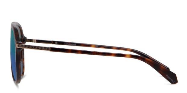 Polaroid PLD 2071/G/S/X Tortoise/Blue Prescription Sunglasses