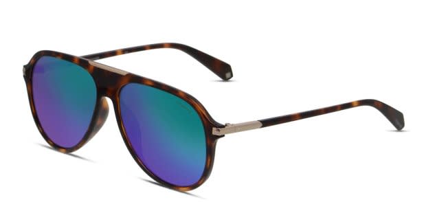 Polaroid PLD 2071/G/S/X Tortoise/Blue Prescription Sunglasses