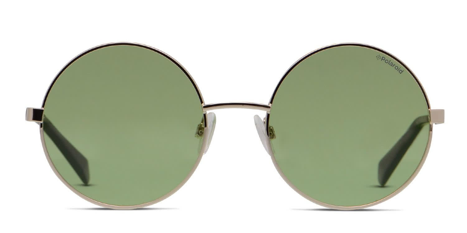 Polaroid PLD 4052, S Gold, Green glasses - Gold / Green - Frontal View