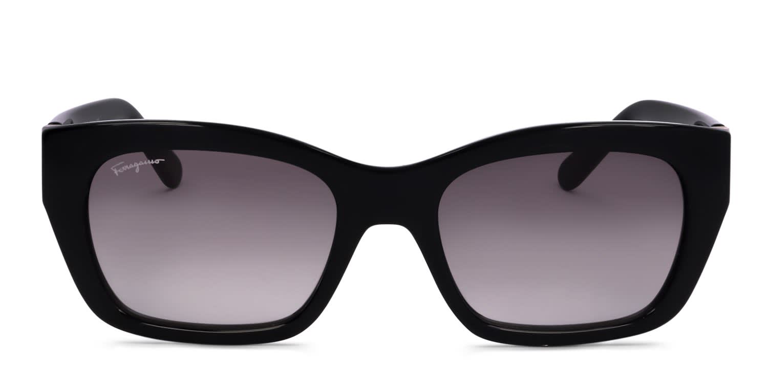 Ferragamo SF1012S Black, Gray glasses - Black - Frontal View