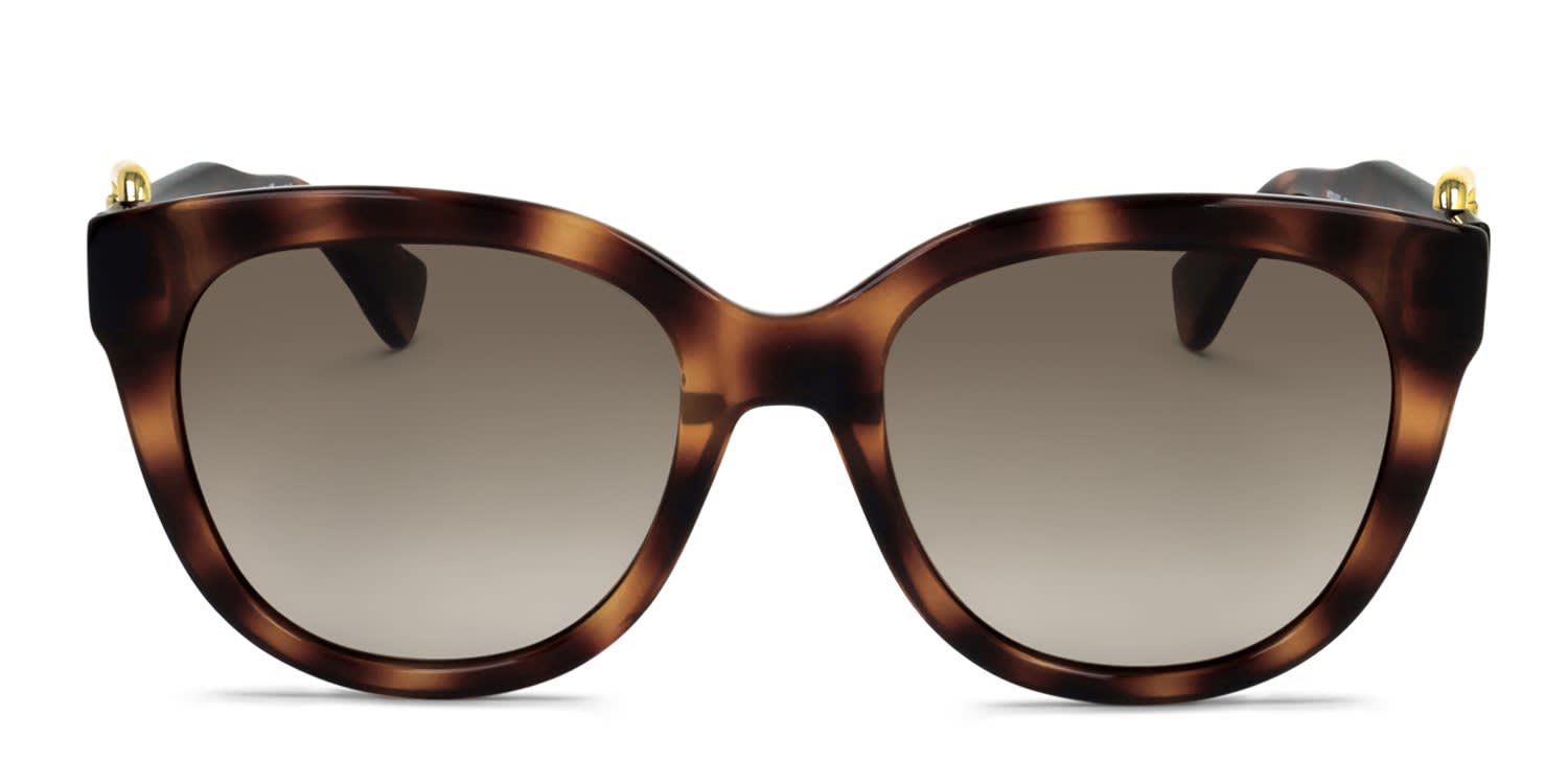 Moschino MOS143/S tortoise frame with brown lenses. Lenses provide