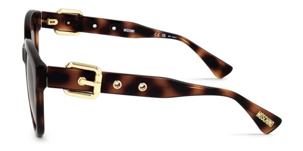 Moschino MOS143/S tortoise frame with brown lenses. Lenses provide