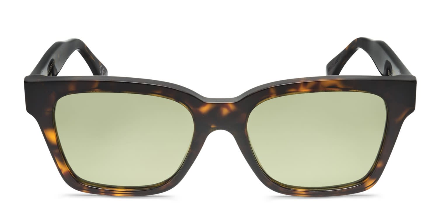 Retrosuperfuture America Tortoise, Green glasses - Tortoise - Frontal View