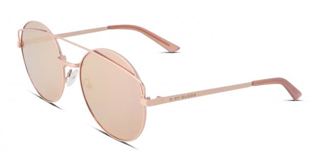 Guess GG1151 pink, gold frame with pink mirrored lenses. Lenses  