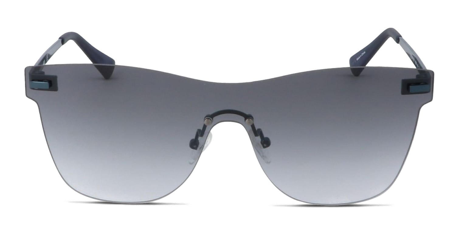 Yoji Akari Silver, Blue Prescription Sunglasses - 50% Off Lenses