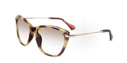 Zahara Leopard glasses - Tortoise - Angle View