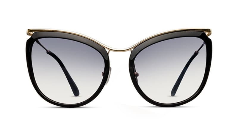Dahlia Black glasses - Black - Frontal View