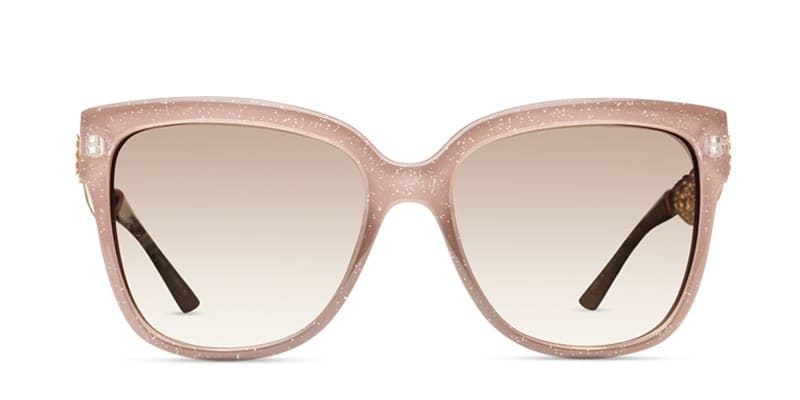 Jasmine Light Pink Glitter glasses - Pink - Frontal View