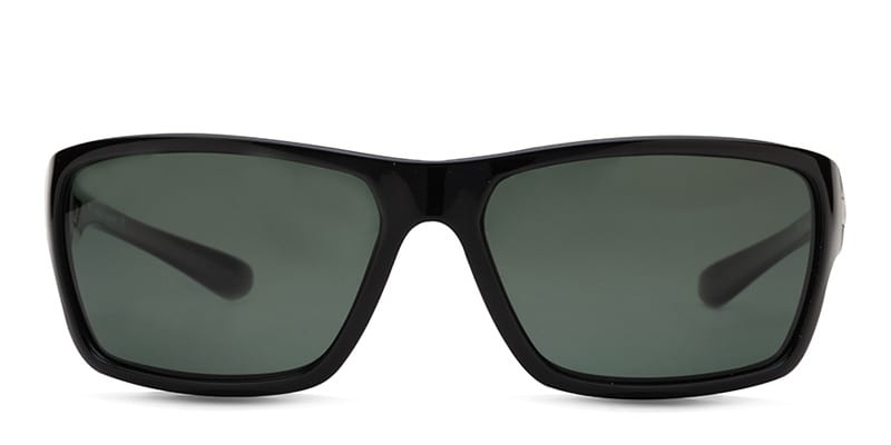 GM 166 Shiny Black NA glasses - Shiny Black - Frontal View