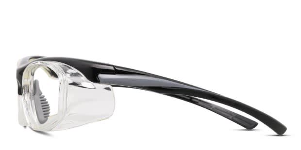 Pentax A2500 Black/Clear Eyeglasses | Includes FREE Rx Lenses