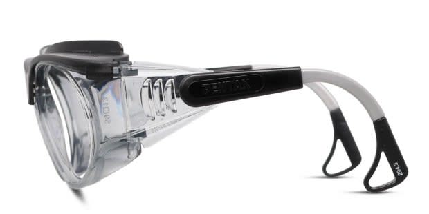 Pentax Eagle Black/Gray/Clear Eyeglasses | Includes FREE Rx Lenses