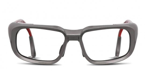 Pentax ZT100 Gray/Red Eyeglasses | Includes FREE Rx Lenses