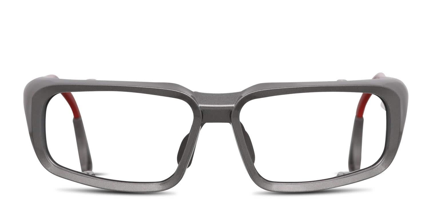 Pentax ZT100 Gray/Red Eyeglasses | Includes FREE Rx Lenses