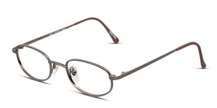 Pentax Alpha Gunmetal, Brown glasses - Gunmetal / Brown - Angle View