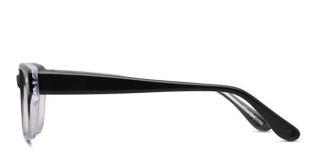 Pentax Classic 3 Black/Clear Eyeglasses | Includes FREE Rx Lenses