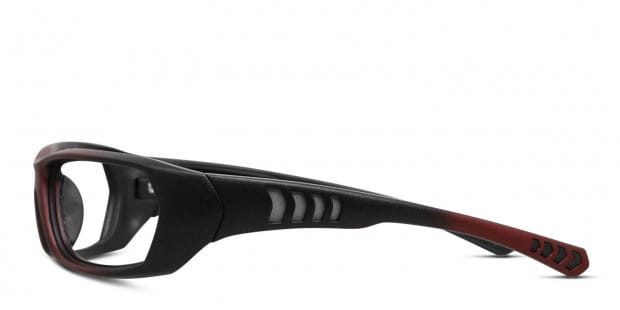 Pentax V1000 Red/Black Eyeglasses Includes FREE Rx Lenses