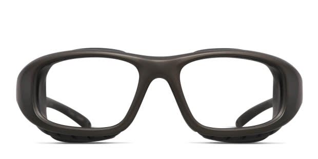 ヘトロジェニティ　Raw Face/Blasted Silver Pentax ZT35 Gray Eyeglasses | Includes FREE Rx Lenses