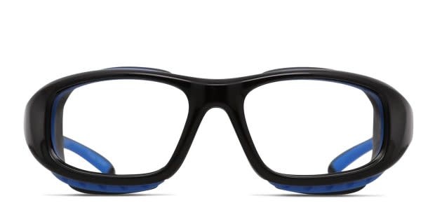 Pentax ZT35 Shiny Black/Blue Eyeglasses | Includes FREE Rx Lenses