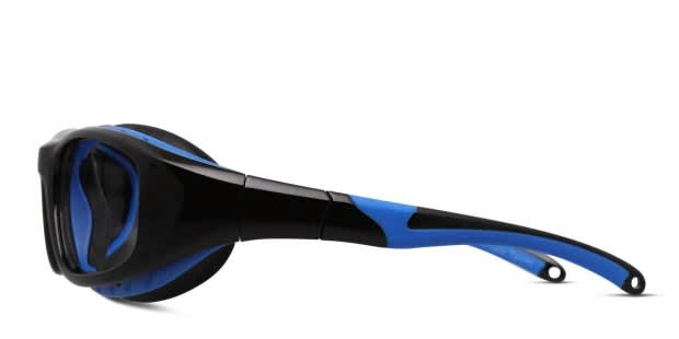 Pentax ZT35 Shiny Black/Blue Eyeglasses | Includes FREE Rx Lenses