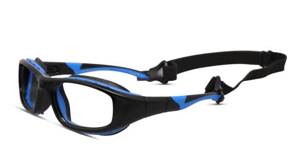 Pentax ZT35 Shiny Black/Blue Eyeglasses | Includes FREE Rx Lenses