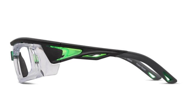 Pentax Zt400 Matte Black Authentic Eyeglasses 57-15-133 Pentax ZT400 Black/Clear/Green Eyeglasses | Includes FREE Rx  main image 3