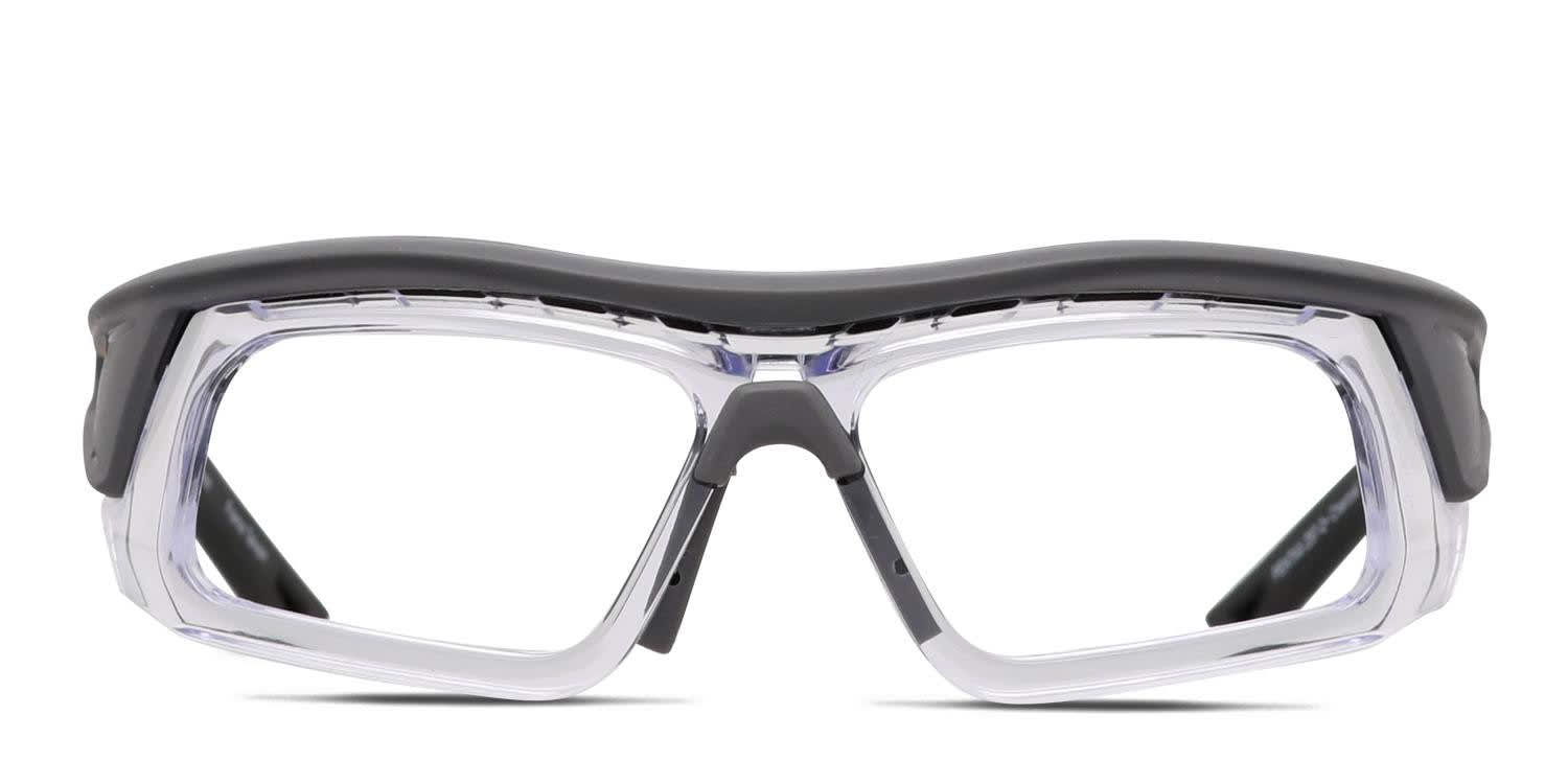 Pentax ZT400 Gray/Clear Eyeglasses | Includes FREE Rx Lenses