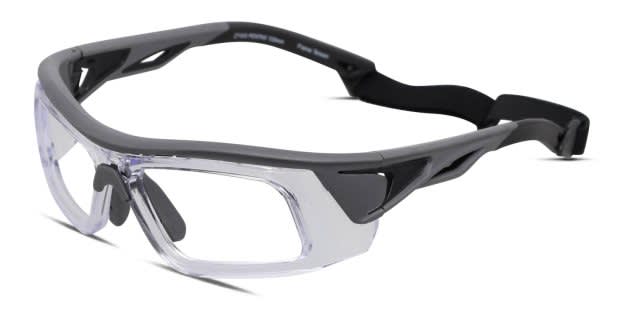 Pentax ZT400 Gray/Clear Eyeglasses | Includes FREE Rx Lenses