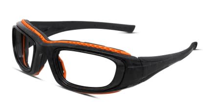 Pentax ZT45-6 Shiny Black glasses - Shiny Black - Angle View