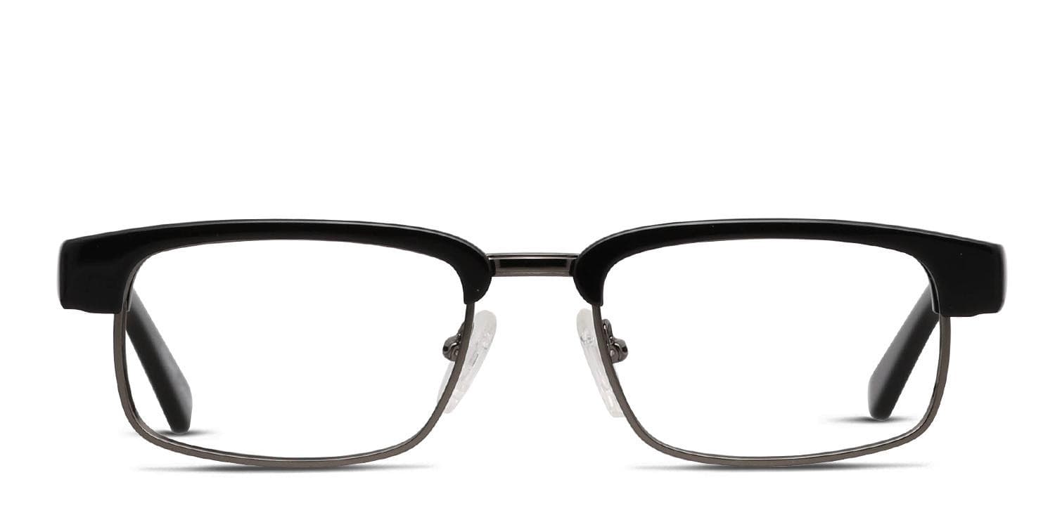 Pentax Classic 4 Shiny Black/Gunmetal Eyeglasses | Includes FREE