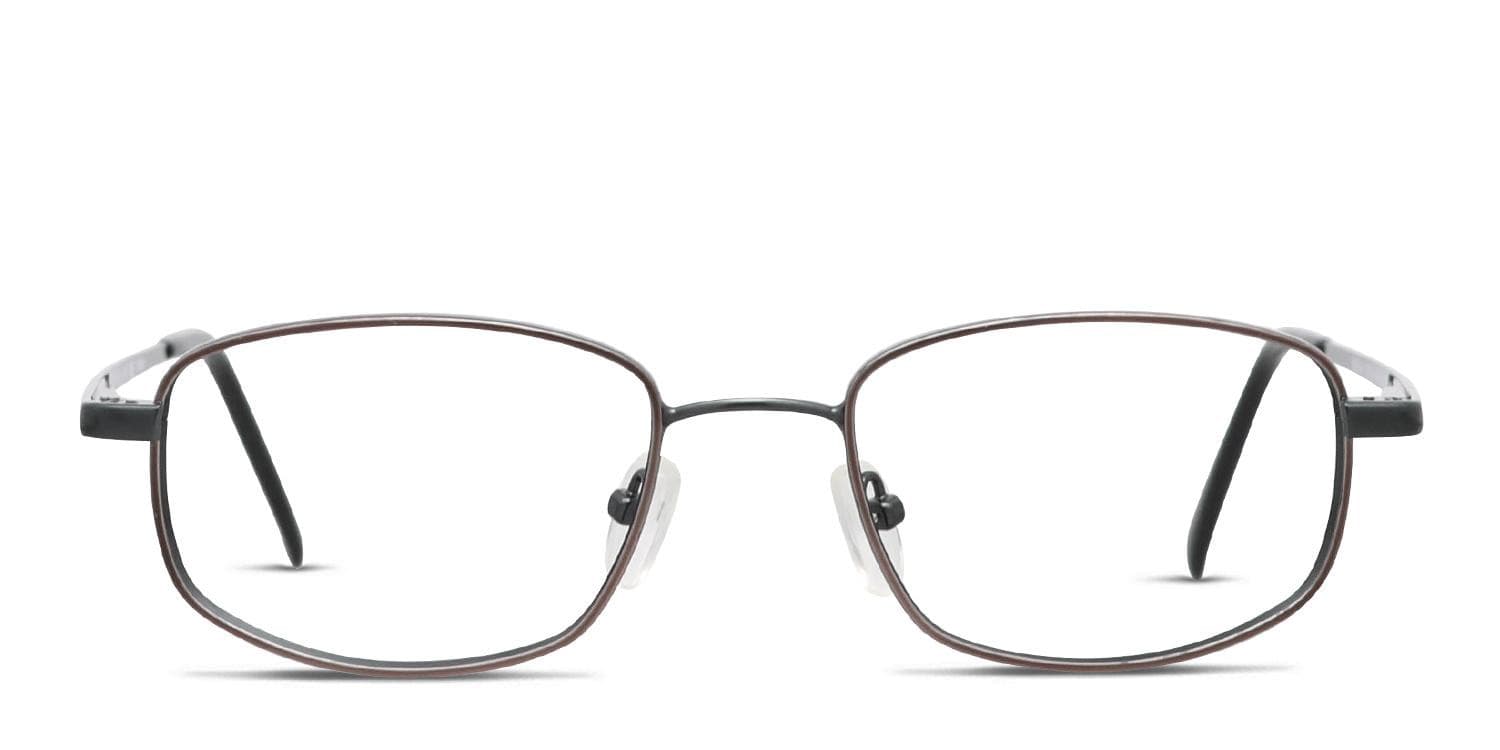 Pentax Steel 400 Brown, Gunmetal glasses - Brown / Gunmetal - Frontal View