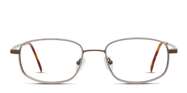 Pentax Steel 400 Gray/Brown Eyeglasses | Includes FREE Rx Lenses