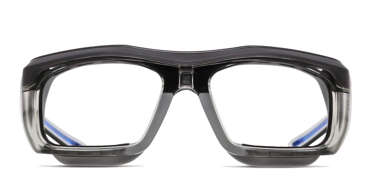 US SAFETY PENTAX オモシーチャンネル　50bg 専用袋付　#10 Pentax ZT500G Clear/Black/Blue Eyeglasses | Includes FREE Rx Lenses