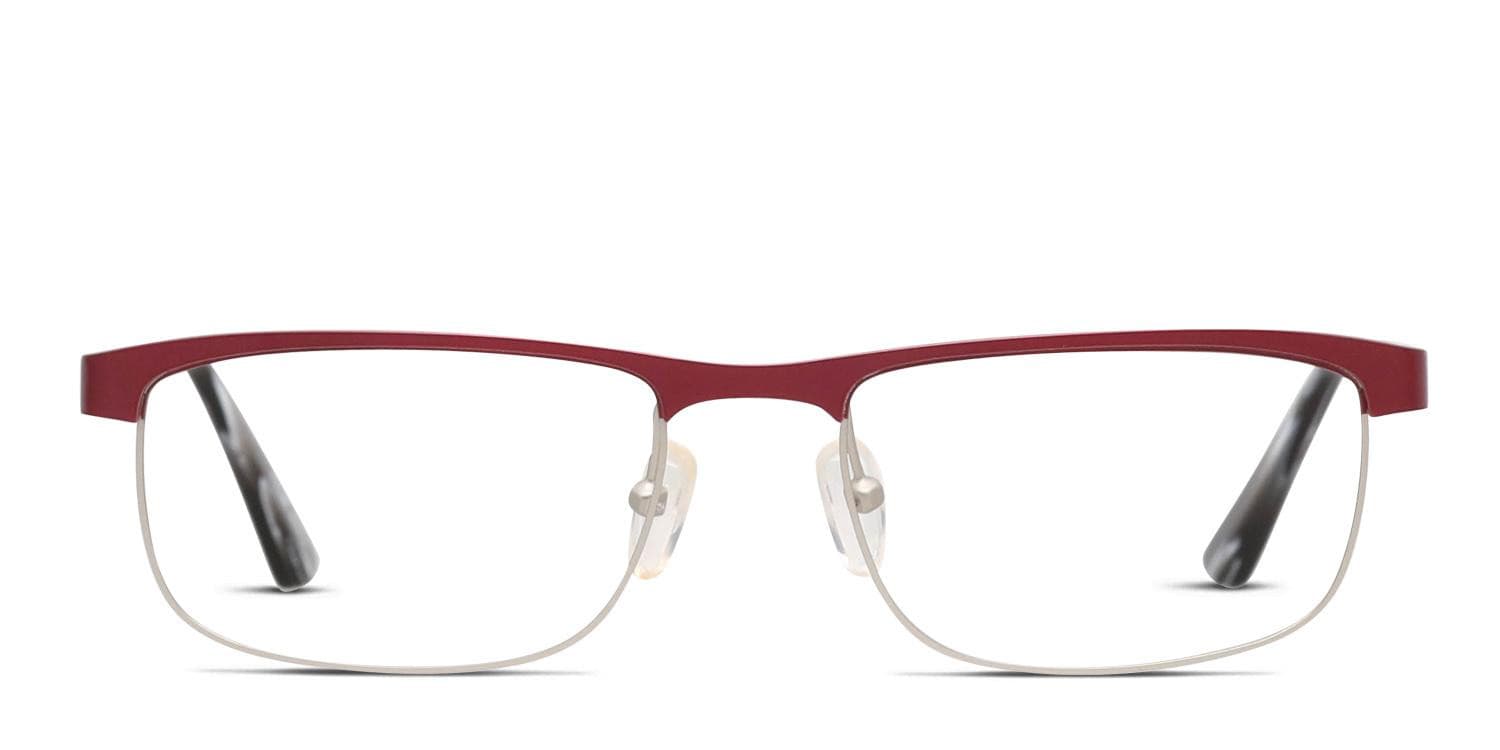 Pentax Attitude 3 Red/Silver Eyeglasses | Includes FREE Rx Lenses