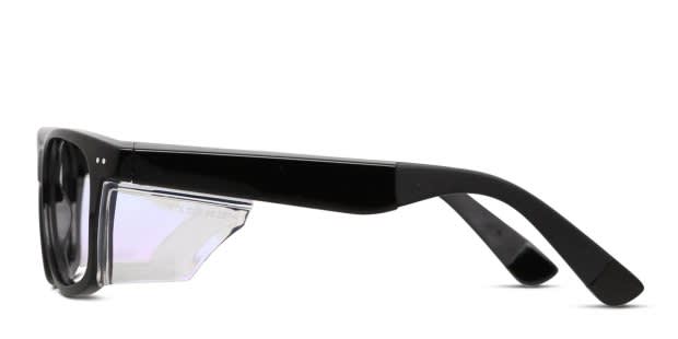 Pentax Classic 56 Shiny Black Eyeglasses | Includes FREE Rx Lenses