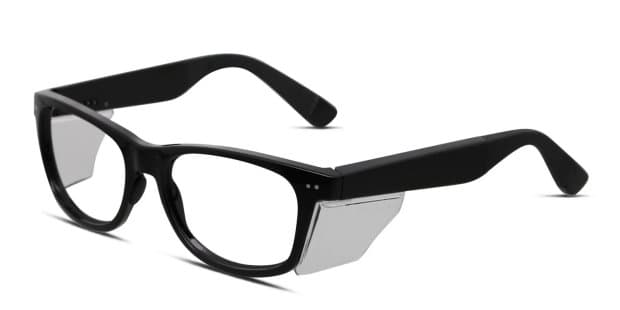 Pentax Classic 56 Shiny Black Eyeglasses | Includes FREE Rx Lenses