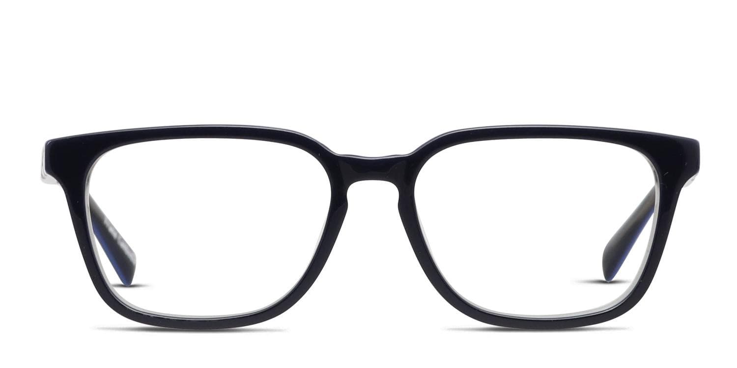 Pentax Classic 10 Shiny Black, Blue glasses - Blue / Shiny Black - Frontal View